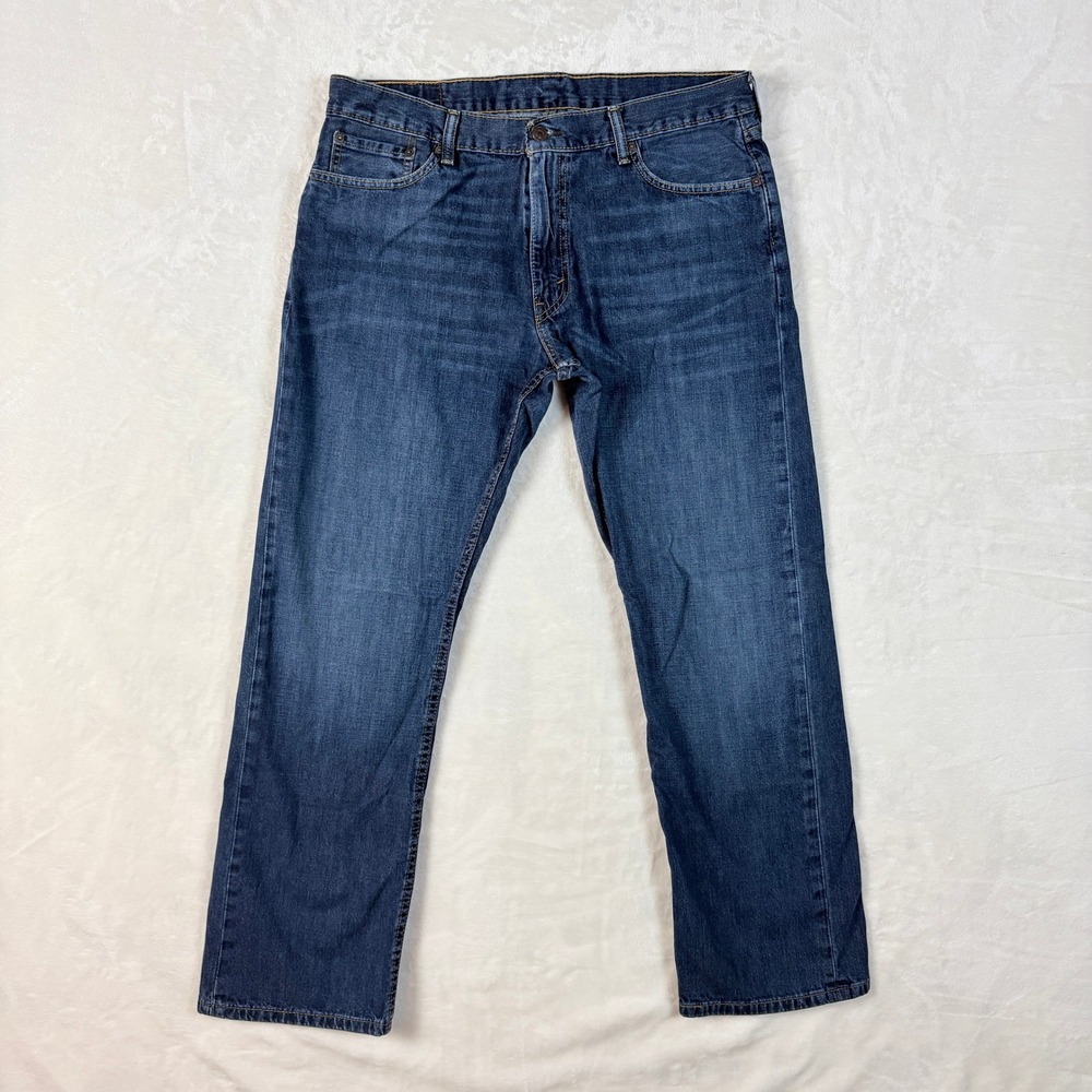 Levi's 514 Straight Fit Jeans Mens‎ W36 L30 Blue Excellent Denim Pants